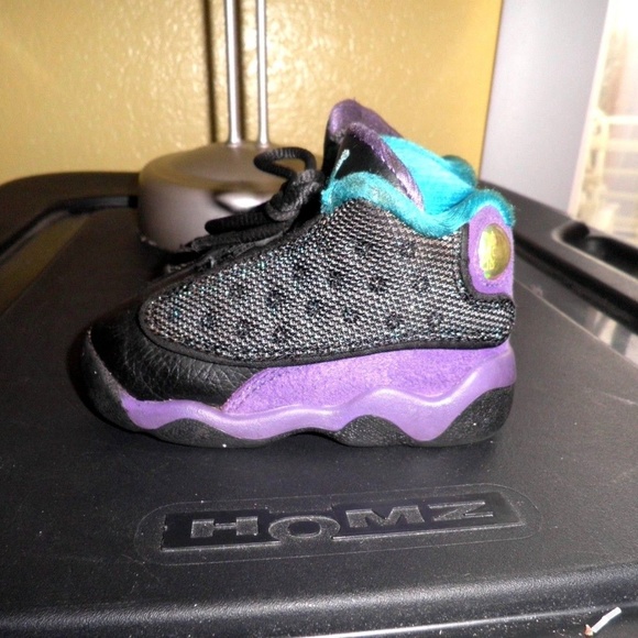 purple glitter jordans